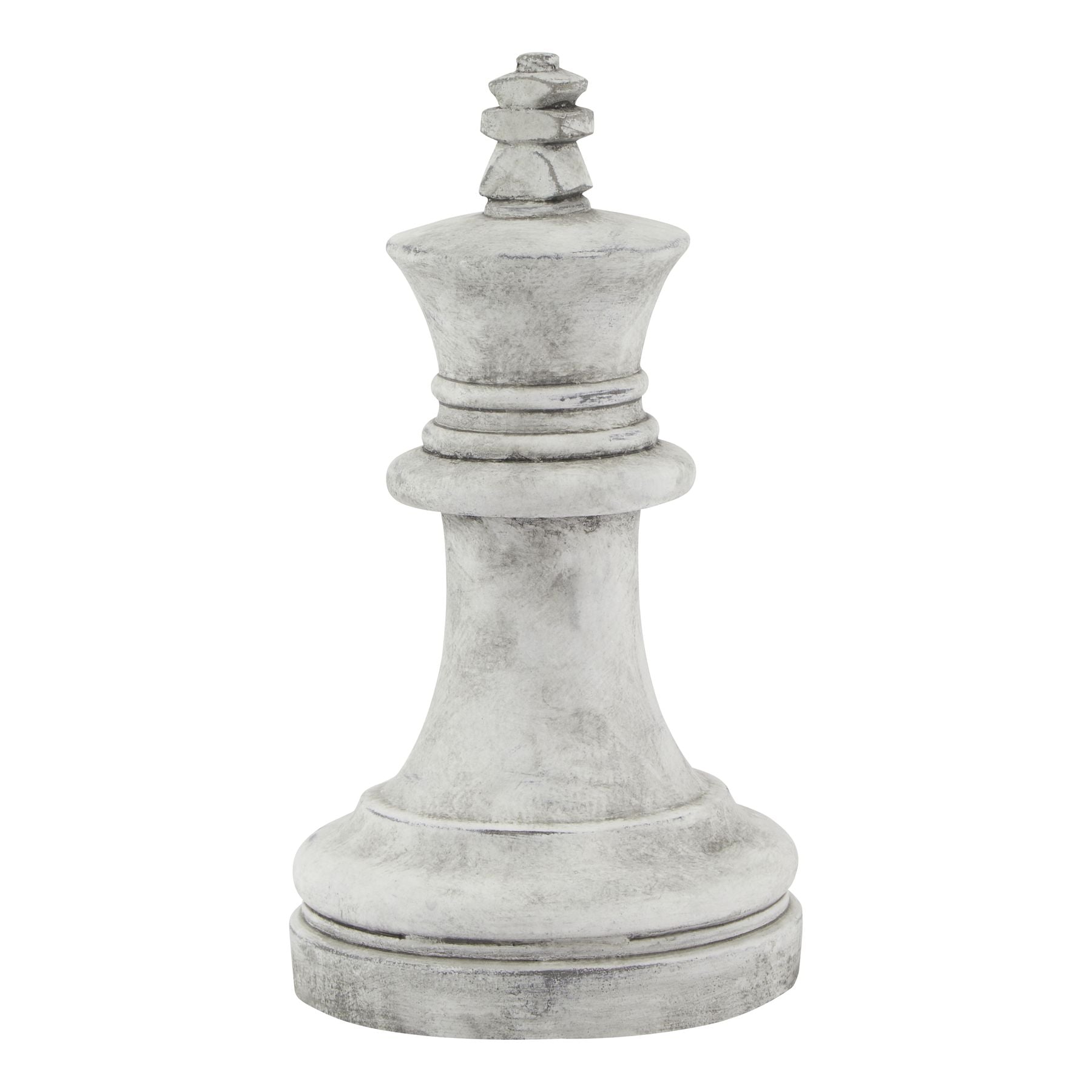 Athena Stone King Chess Piece CERAMIC Stone Effect Gifts & Accessories in white styled interior setting, luxury home decor