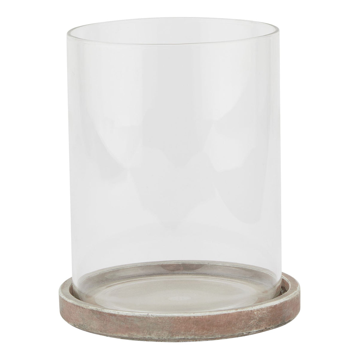 Siena Brown Large Hurricane Lantern in brown, made from ceramic