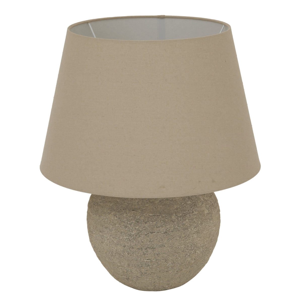 Tuscan Grey Lamp in grey, made from ceramic