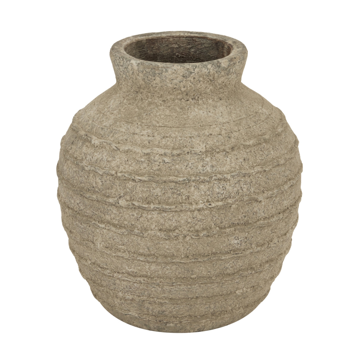 Medium Tuscan Grey Vase in grey, made from ceramic