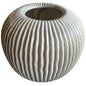 Pallida Collection Small Striped Vase
