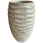 Pallida Tall Ridged Vase