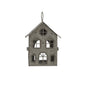 Rustic Metal Hanging House Tealight With Glass Votive