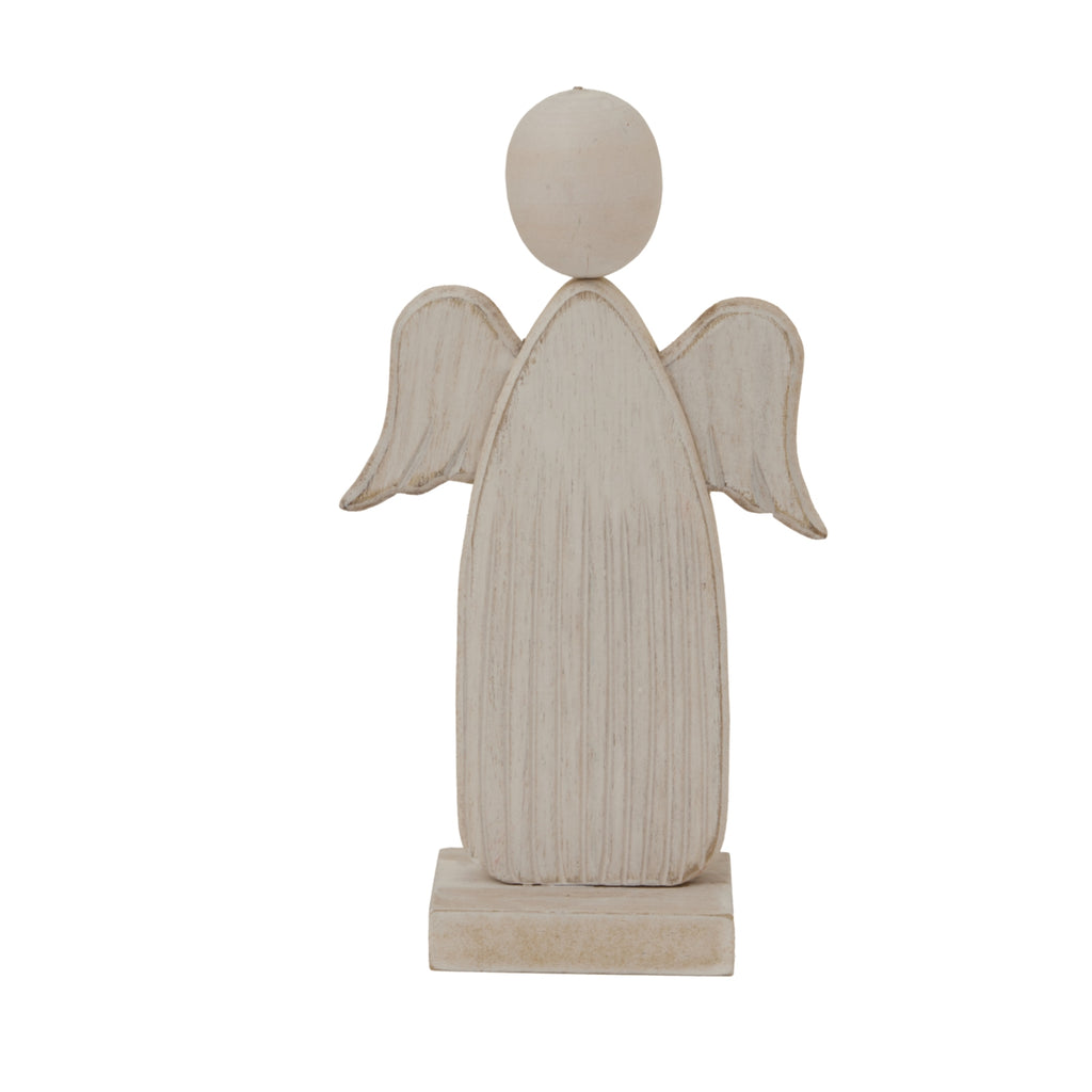 Whitewashed Rustic Angel in whitewashed finish