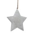 Large Whitewashed Rustic Hanging Star