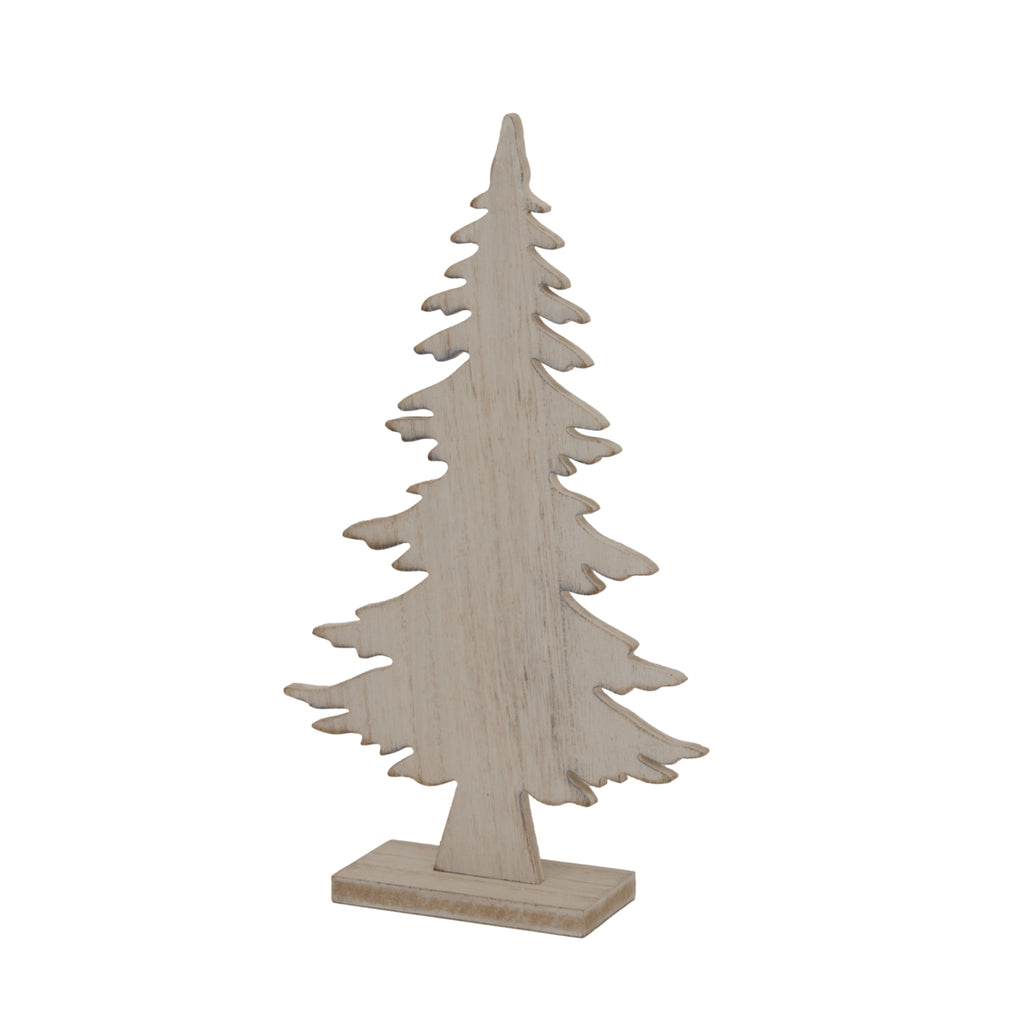 Natural Rustic Tree On Stand in natural wood finish