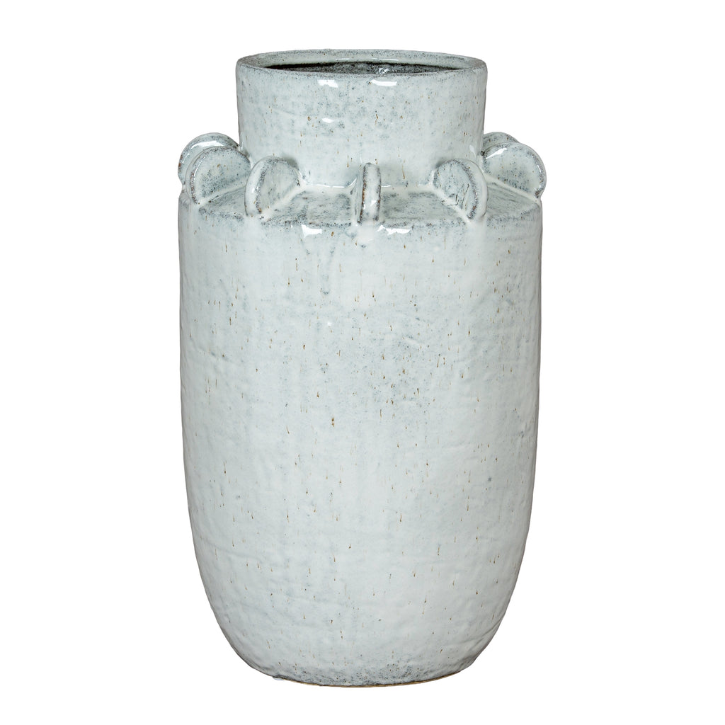 Dara Large Hydria Vase in white, made from ceramic