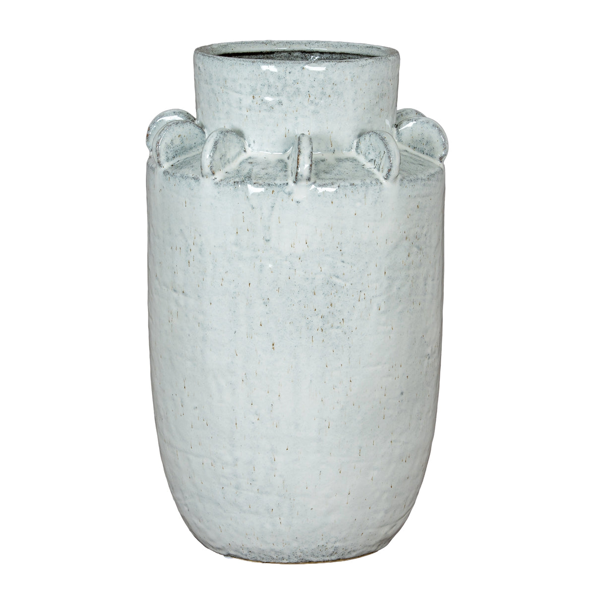 Dara Large Hydria Vase in white, made from ceramic