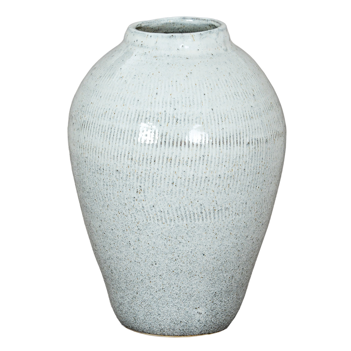 Kemi Large Olpe Vase in white, made from ceramic