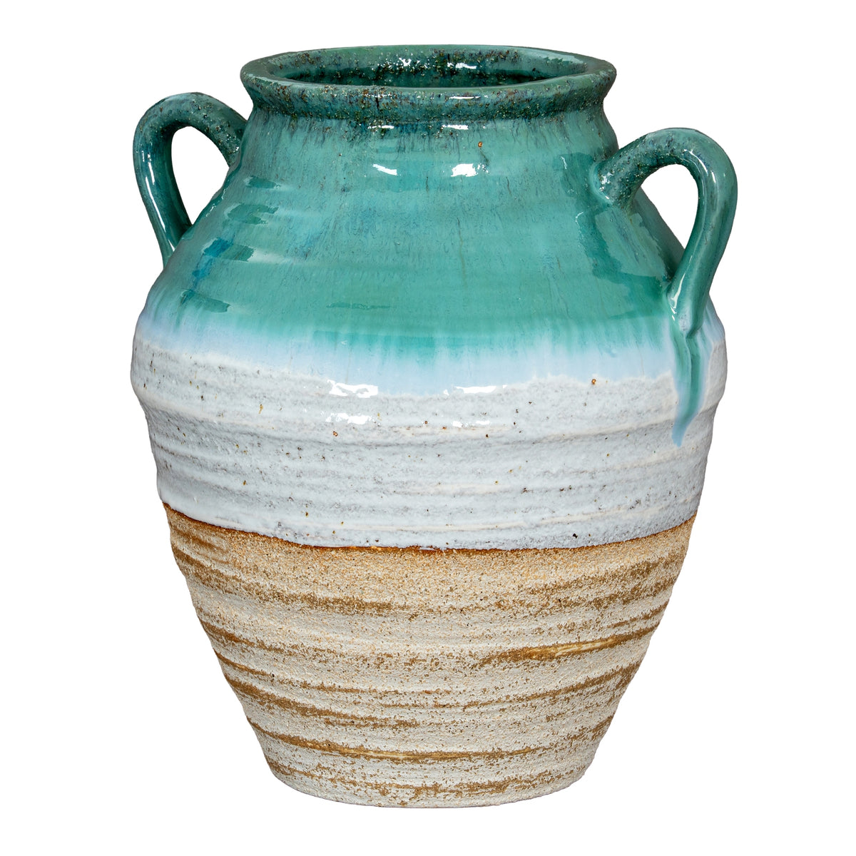 Fen Amphora Vase in white, made from ceramic