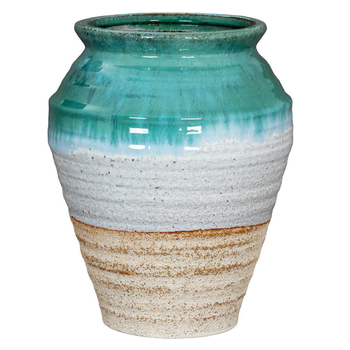 Fen Olpe Vase in white, made from ceramic