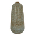 Capella Tall Bottle Vase CERAMIC in grey displayed on a console table, luxury home decor