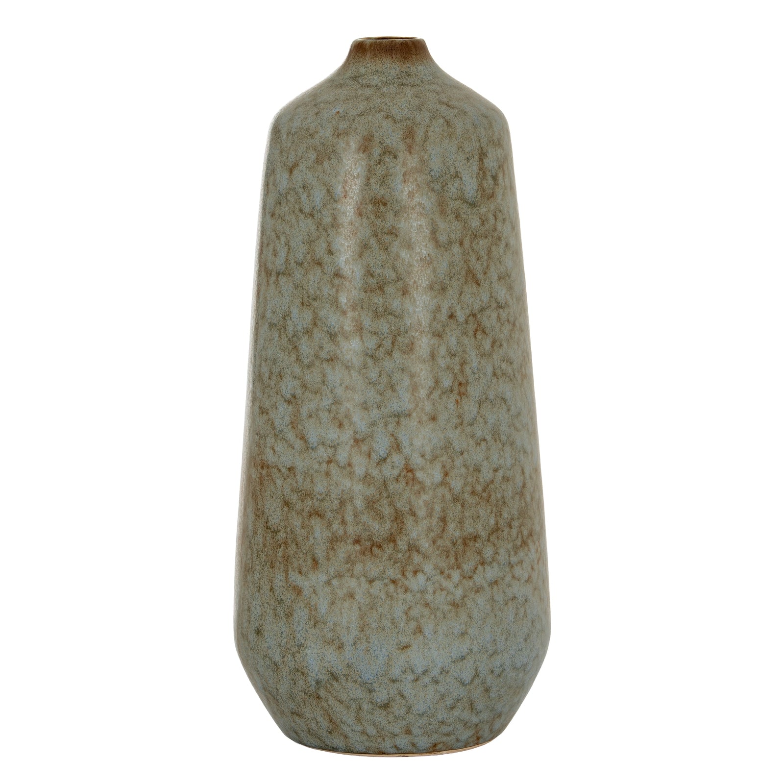 Capella Tall Bottle Vase CERAMIC in grey displayed on a console table, luxury home decor