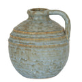 Capella Krater Large Jug Vase CERAMIC in grey displayed on a console table, luxury home decor