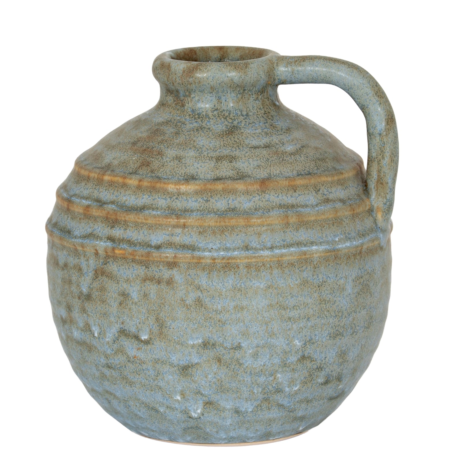Capella Krater Large Jug Vase CERAMIC in grey displayed on a console table, luxury home decor