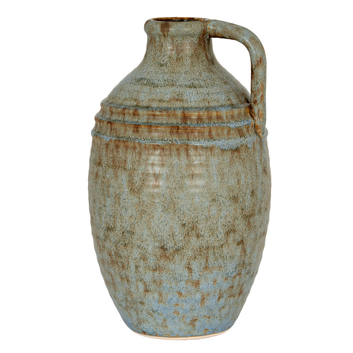 Capella Krater Bottle Vase in grey, made from ceramic