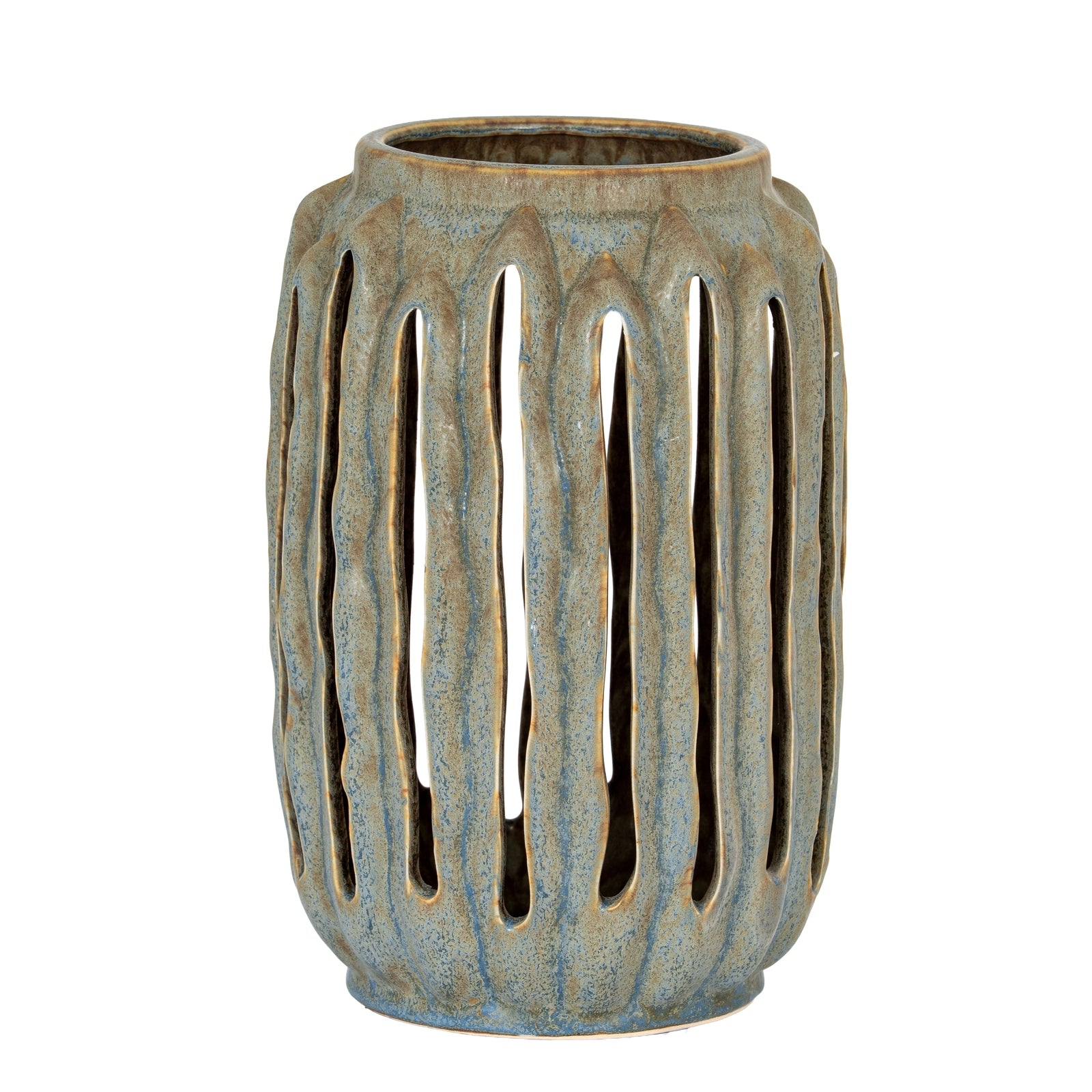 Capella Lantern Candle Holder CERAMIC Gifts & Accessories in grey styled interior setting, luxury home decor