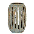 Capella Tall Lantern Candle Holder CERAMIC Gifts & Accessories in grey styled interior setting, luxury home decor