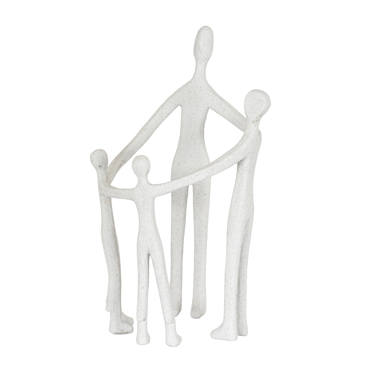 Kin Large Family Ornament in white, made from ceramic