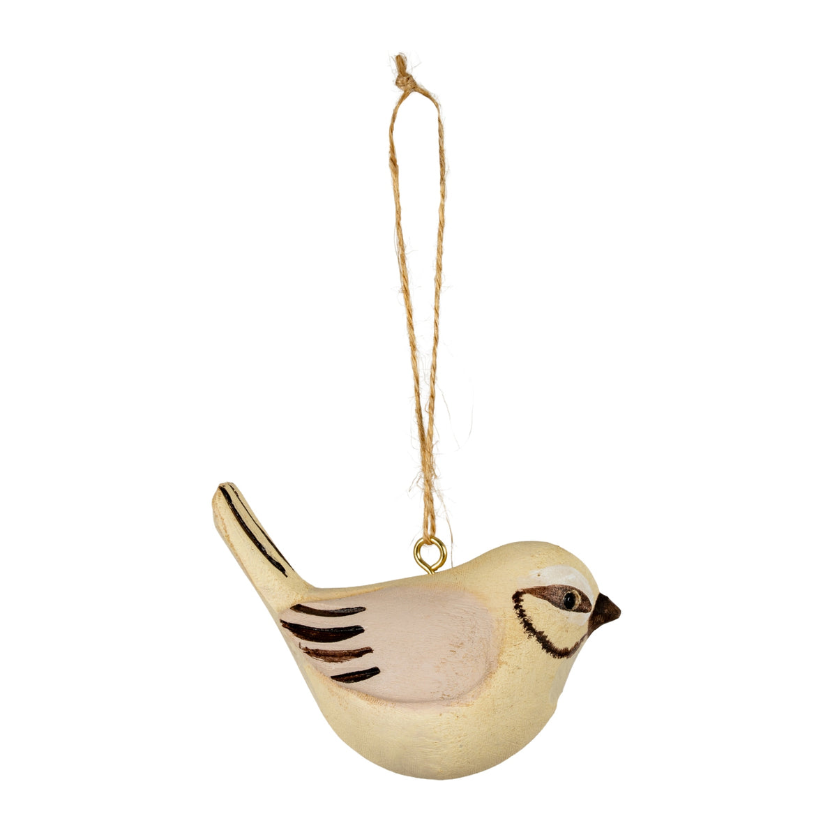 Wooden Misty Bird Decoration in misty-toned finish