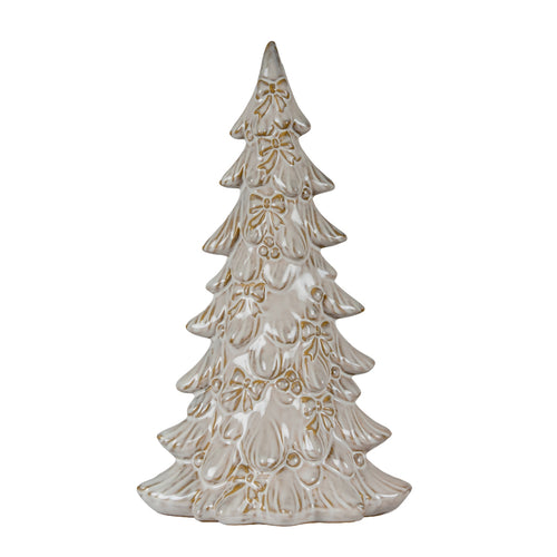 Alora Ceramic Small Tree With Bows in white