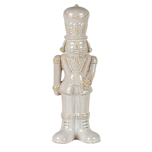 Alora Ceramic Nutcracker With Candy Lollipop in white