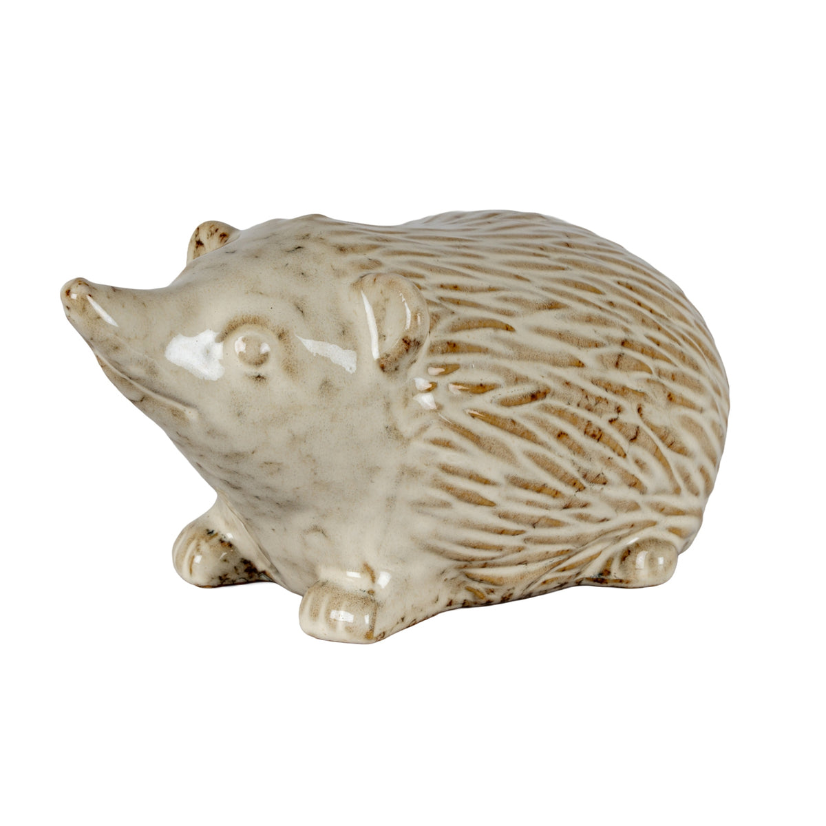 Alora Ceramic Small Hedgehog in white