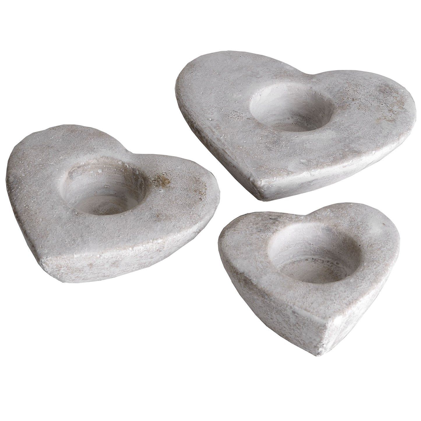Set Of Three Heart Tea Light Holders - HomenestUK