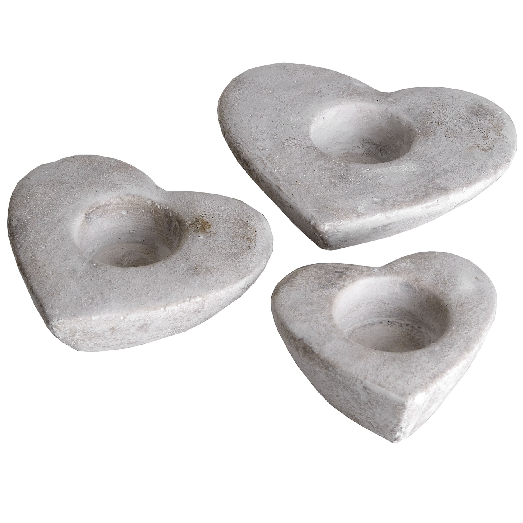 Set Of Three Heart Tea Light Holders - HomenestUK