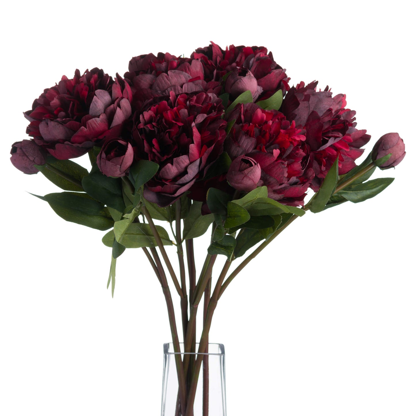 1x Burgundy Peony Rose ( luxury artificial arrangements)