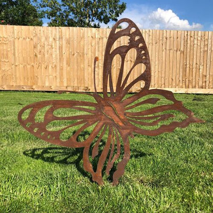 Enchanting LARGE BUTTERFLY Garden Ornament | Decorative Feature Sign for UK Garden Decoration