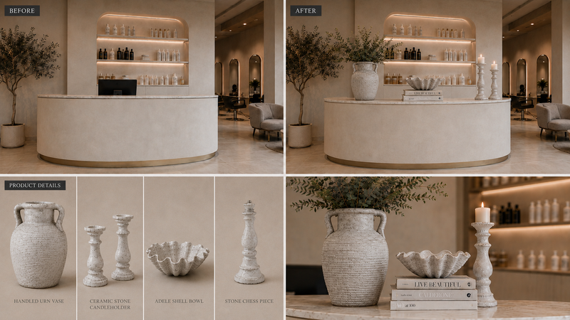 Salons or beauty rooms