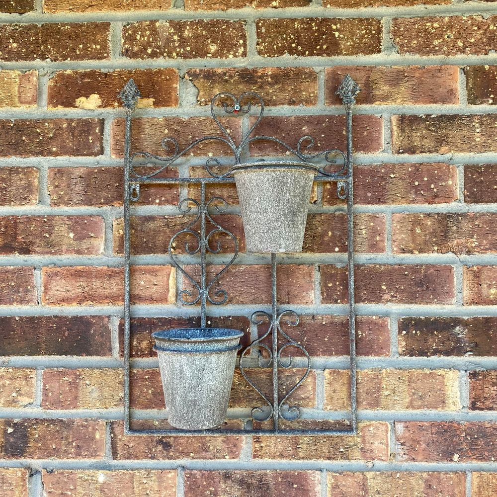 56CM METAL WALL PLANTER