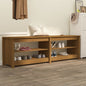 vidaXL Shoe Bench 160x36.5x50 cm Solid Wood Pine