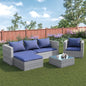 Modular Garden Corner Rattan Sofa Set