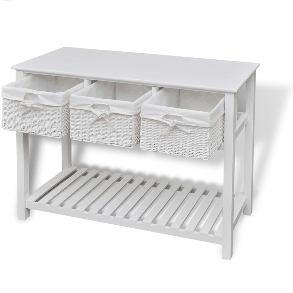 Storage Sideboard White Home Decor