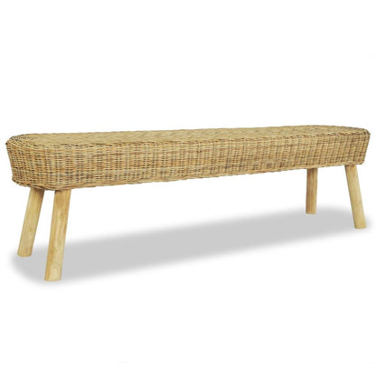 vidaXL Hall Bench 110x35x45 cm Natural Rattan