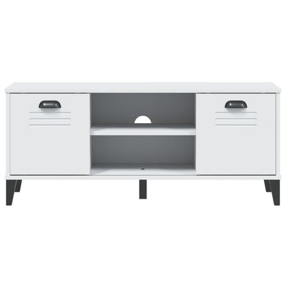 vidaXL Shoe Bench VIKEN White 106x35x45 cm Engineered Wood