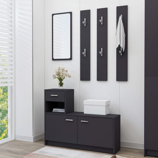 Hallway Unit Grey 100x25x76.5 cm Engineered Wood
