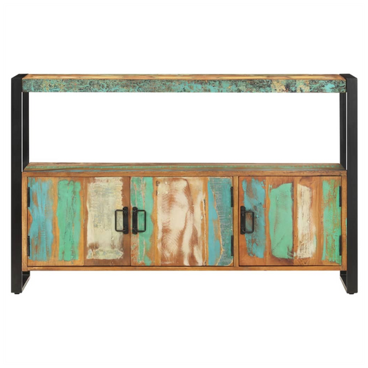 Sideboard 120x30x75 cm Solid Reclaimed Wood