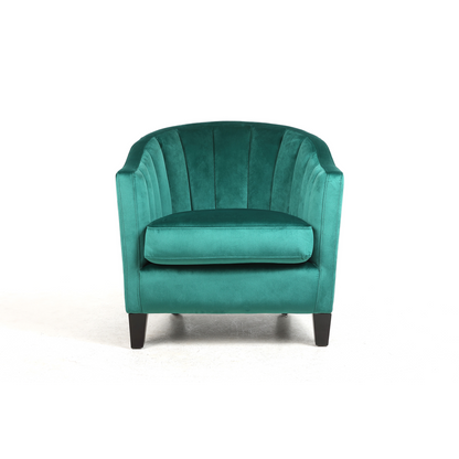 80CM SEAGRASS COLOUR VELVET ARMCHAIR