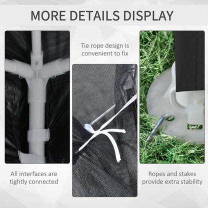 Outsunny 4 x 3m Party Tent Waterproof Garden Gazebo Canopy Wedding Cover Shade