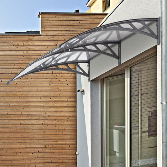 Door Canopy Awning Outdoor Window Rain Shelter Cover Clear