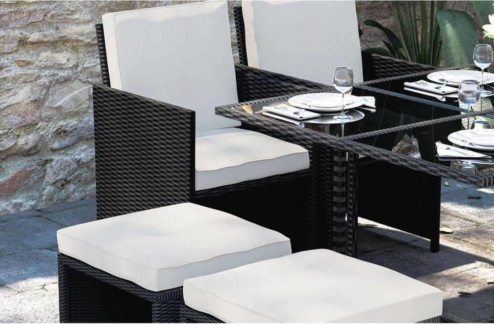 9Pc Rattan Dining Set