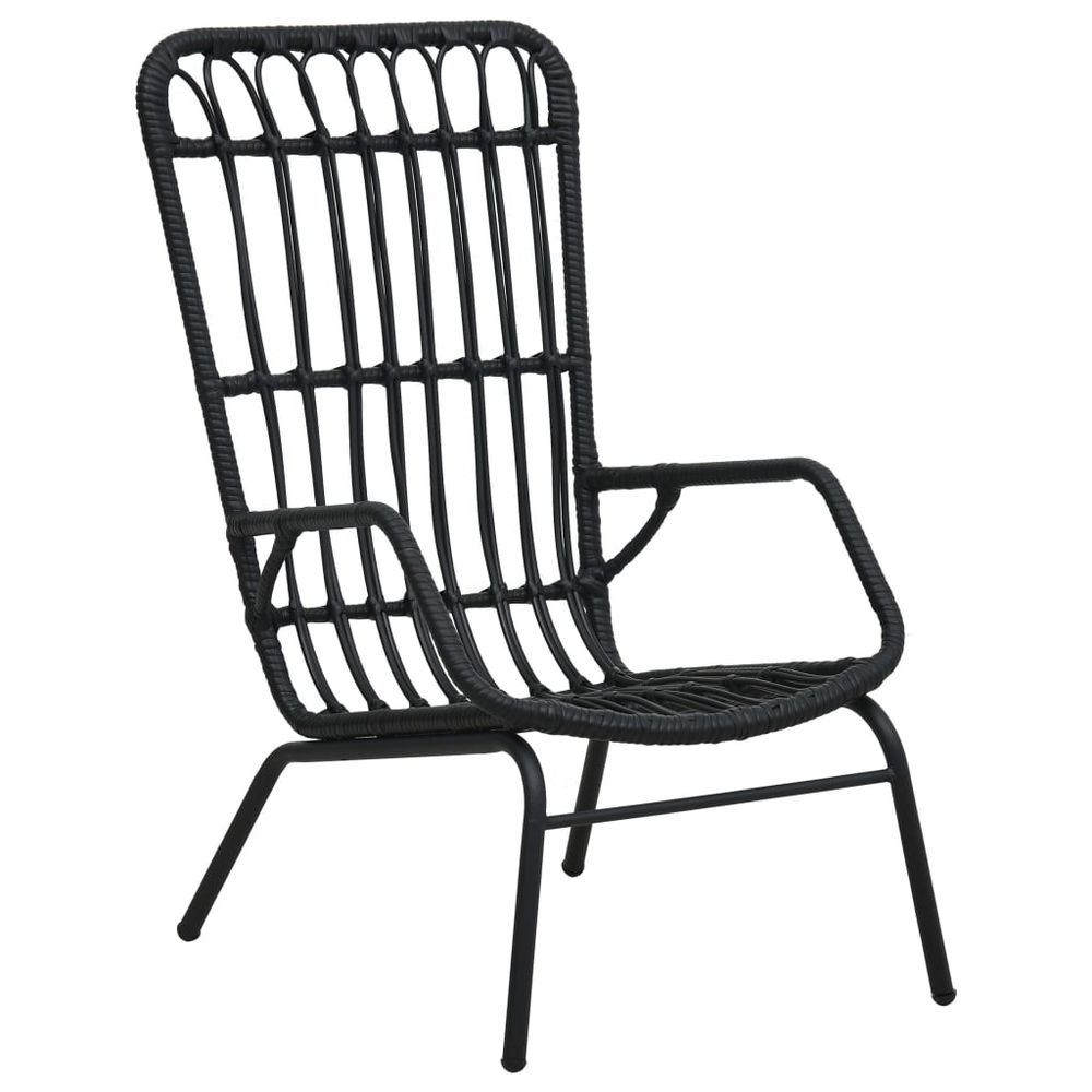 vidaXL Garden Chair Poly Rattan Light Brown