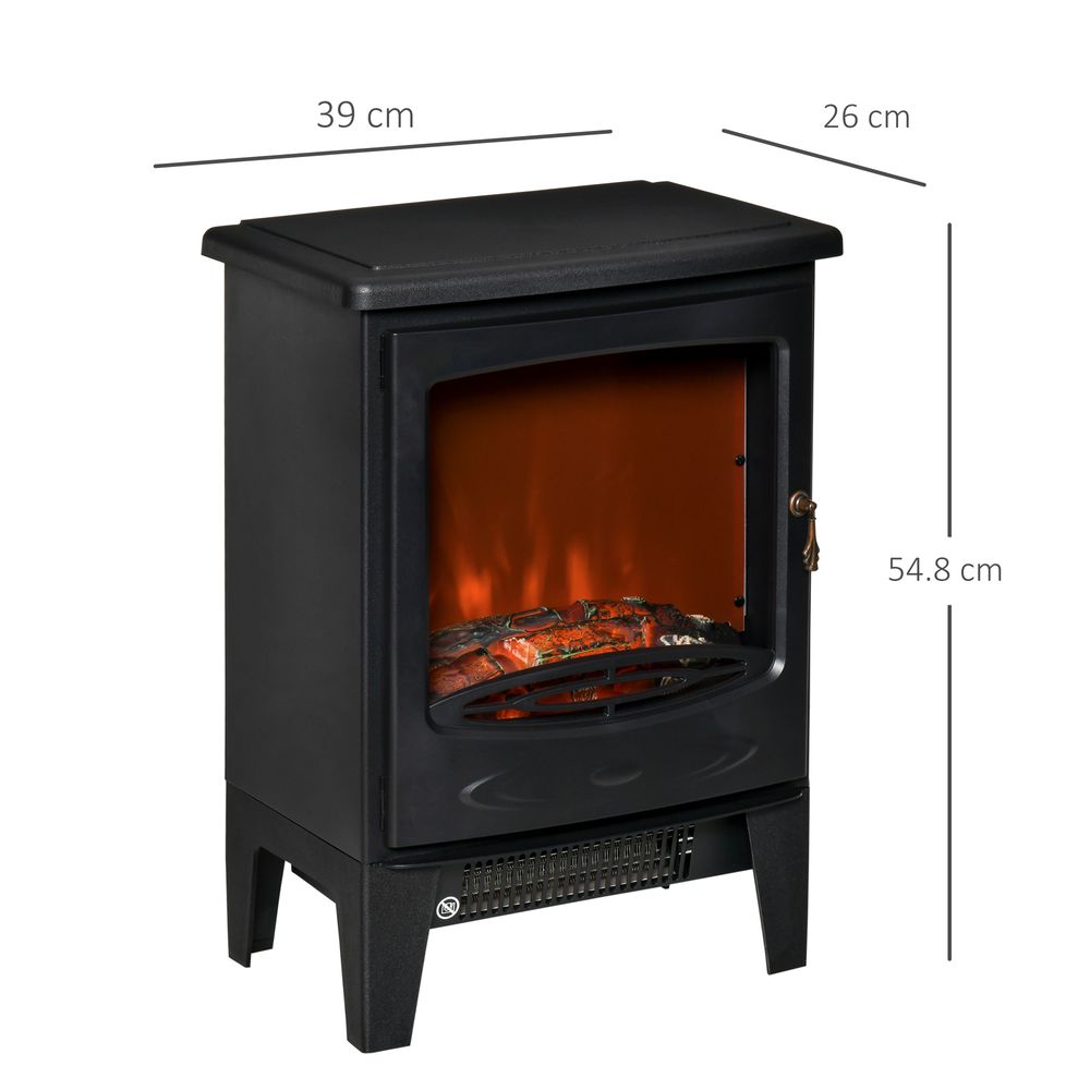 Electric Fireplace Stove Heater  Flame Effect, Overheat Safety Protection