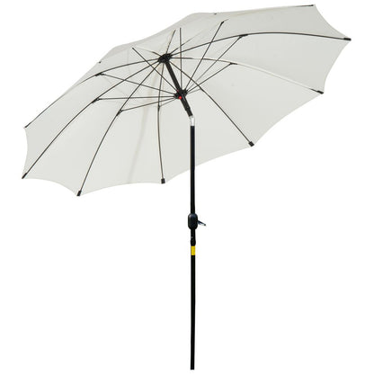Outsunny ?2.6M Umbrella Parasol-Cream White
