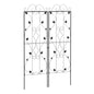 Outsunny Set of 2 Metal Trellis for Climbing Plants, Leaf Design