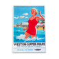 Vintage Sign British Railways Retro Advertising, Weston-Super-Mare, Somerset