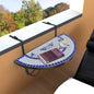 vidaXL Hanging Balcony Table Terracotta Mosaic